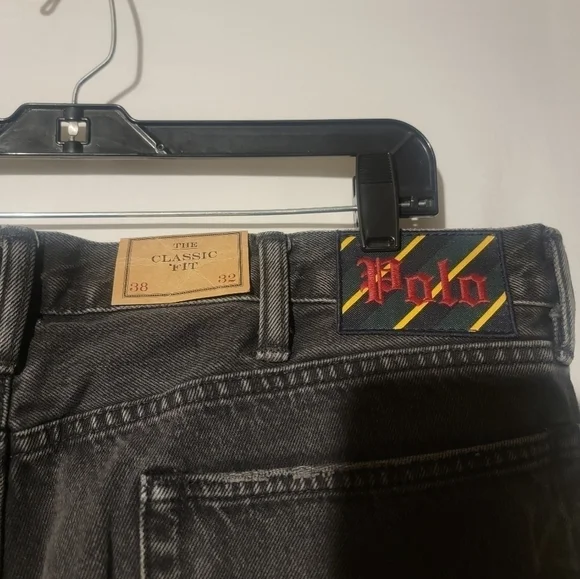 Polo Ralph Lauren RL Tigers Varsity P Graffiti Classic Fit Jeans 38 x 32 - Picture 8 of 10